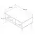 Hanah Home Klub sto Exxen 90x54x41,6cm Orah