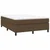 Vidaxl Box spring postelja z vzmetnico temno rjava 140x200 cm blago