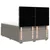 Vidaxl Box spring postelja z vzmetnico taupe 160x200 cm blago