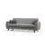 Atelier del Sofa Trosed na razvlačenje Alkon 214x86x77cm Svetlosivi