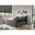 MID.YOU POSTELJA BOXSPRING 180 cm  x 200 cm , tekstil, leseni material antracit