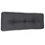 Jastuk za palete antracit 120 x 40 x 12 cm od tkanine