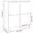 Vidaxl Komoda bela 60x30x70 cm konstruiran les