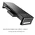 Luwei Postolje za monitor sa USB portovima, 11x54.6x20 cm, Crno