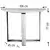 Hanah home Radni sto 106x77x45cm Hrast