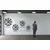WallXpert metalni zidni ukras 5126, vegvisir, nordijski kompas sa runama, 45 x 45 cm, crni