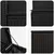 Set sofe 7 pcs Crna Poli Rattan i čelik