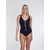 SUNFLAIR Enodelne kopalke temno modra/bela