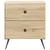 vidaXL Nočna omarica s predalom 2 pcs Sonoma hrast 43 x 34,5 x 47,5 cm