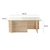 Hanah Home Klub sto New Escape, 105x40x65 cm, Bež