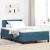 LED Box Spring Krevet Tamno plava 120 x 190 cm Baršun