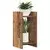 Stalak za biljke s policom 2 pcs Staro drvo 30 x 30 x 60 cm