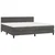 Vidaxl Box spring postelja z vzmetnico temno siva 200x200 cm žamet