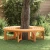 Klupa pod drvetom 2 pcs Prirodna 160 x 80 x 45cm