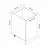 Hanah Home kuhinjski element Minar 4118, 45 cm, beli