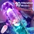 SuperLove LED Vibrating Dildo with Remote Large