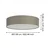 Eglo 31767 - LED RGBW prigušiva plafonska lampa ROMAO-Z LED/35W/230V O 57 cm taupe