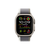 Apple Watch Ultra2 Cellular, 49mm Titanium Case with Green/Grey Trail Loop - S/M