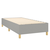 Krevet box spring s madracem LED svjetlosivi 90x200 cm tkanina