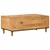 vidaXL Klubska miza Rjava 100 x 54 x 40 cm Masiven les manga