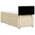 Vidaxl Box spring postelja z vzmetnico krem 90x190 cm blago
