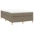 shumee Box spring postelja z vzmetnico taupe 120x190 cm blago