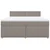 Vidaxl Box spring postelja z vzmetnico taupe 180x200 cm blago