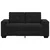 Vidaxl Dvosed črne barve 160x77x82 cm žamet