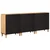 vidaXL Omare za shranjevanje 3 pcs Rjava 60 x 33,5 x 75 cm