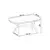 HANAH HOME Trpezarijski sto Olya Anthracite Chrome