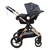 BBO Kolica za bebe 3 u 1 Dory, Do 22 kg, Crna