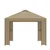 Gazebo 3 x 3 m Bež Poliester i čelik 190 gsm