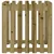 Vrtna sadilica s izgledom ograde 70 x 70 x 70 cm od borovine