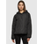Womens Oversized Diamond Quilted Hooded Jacket Black