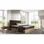 Boxspring postelja Wood 6 - 180x200 cm - hrast lancelot