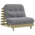 Futon na razvlačenje s madracem 90 x 206 x 11 cm od borovine