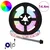 LED traka 12 pcs Crna i prozirna 1200 mm Bakar i plastika