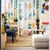 IKEA PS 2026 Izrezana tkanina, bela/raznobojno velika šara, 150x300 cm