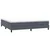Box Spring krevet bez madracem tamno sivi 200x220 cm baršun