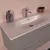 HANAH HOME Kupatilski ormarić sa umivaonikom i ogledalom (2 komada) Serenity Grey