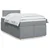 Vidaxl Box spring postelja z vzmetnico svetlo siva 120x200 cm blago