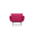 ATELIER DEL SOFA Fotelja Jax Solo Dark Red GR105