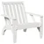 Vrtna stolica Adirondack bijela 75x77x77 cm od masivne borovine