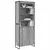 Visoki ormari Siva Sonoma 79 x 36 x 200 cm Konstruirano drvo