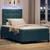 LED Box Spring Krevet Tamno plava 120 x 200 cm Baršun