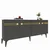 Hanah Home Konzola Hayat KB150, 150x80x35 cm, Antracit-zlatne boje