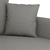vidaXL Dvosed temno siv 140 cm blago