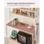 Songmics Kuhinjska polica 40x100x167 cm Bela