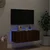 Zidni TV ormarić s LED svjetlima boja hrasta 80x35x31 cm