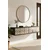 Hanah Home komoda Arex 120, 120 cm, antracit / travertin / srebrna